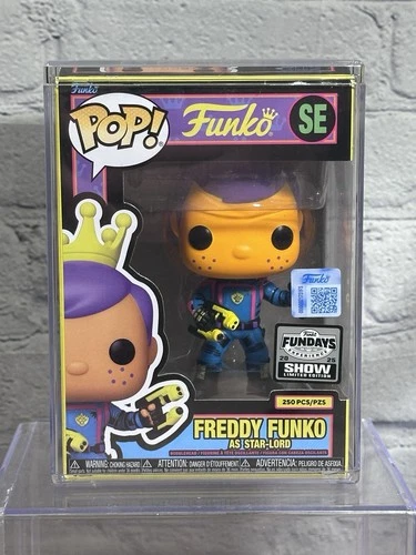 Funko Fundays 2025 Freddy as Star-Lord Blacklight Marvel MCU 250 PCS FLAWED BOX