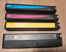 HP 971XL  970XL Genuine original - YELLOW MAEGENTA CYAN NEW BLACK CARTRIDGE