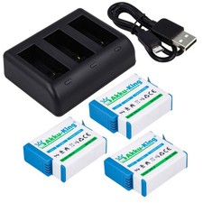 3-fach Ladestation mit Akku für GoPro Hero 9...