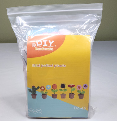 DIY Handicrafts Mini Potted Plants Crochet Kit Beginner Friendly Kawaii DZ-46
