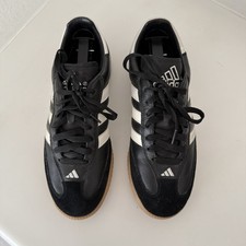 Vintage 2009 Adidas Samba 85 Torsion Sneakers Men's 7.5 / W 8.5 Black Gum EUC