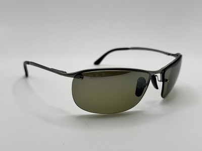 Ray-Ban RB3542 029/5J Gray/Silver Lens Polarized Sunglasses Italy READ DESCRIP