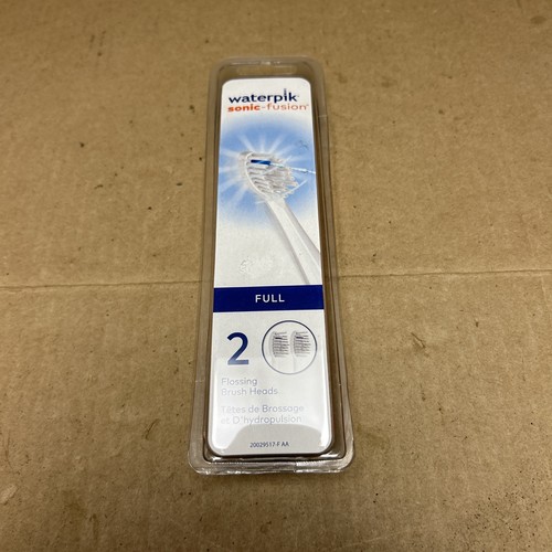 Waterpik Brush Head SFFB-2EW Sonic-Fusion Replacement Toothbrush Flossing x2 NEW