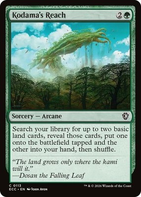 MTG Kodama's Reach NM-Mint Commander: Lorwyn Eclipsed 