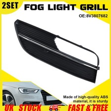 2SET FRONT BUMPER FOG LIGHT SURROUND COVER LEFT FOR AUDI A3 8V3807681 2012-2016