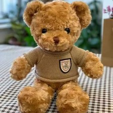 30cm Brown Sweater Teddy Bear - Cuddly Soft Plush Stuffed Animal Perfect Gift