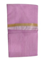 Women's Plain Kota Doria Pure Cotton Saree With Unstiched Blouse Piece