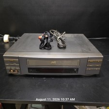JVC HR-J400U 4 Head VHS VCR Video Cassette Recorder Player Tested Works AV Cable