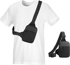 Petite Sacoche Poitrine Homme, Sac Poitrine Homme, Sac Bandoulière Étanche pour 