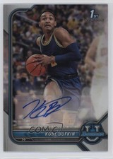 2021-22 Bowman U Chrome Prospect Auto Refractor Kobe Bufkin #BCPA-KB Auto 12po