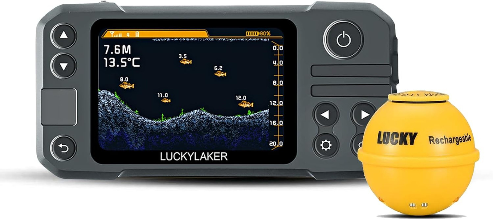 Portable Fish Finder Transducer Wireless Sonar Fish Finders Boat Rechargea