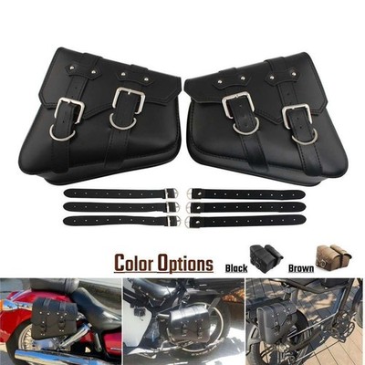 Side Saddle Bag Motorcycle Saddlebags for Harley Sportster Softail street bob US