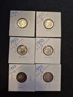 6 Uncirculated 1955 S Silver Roosevelt Dimes