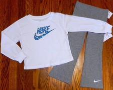 NIKE SPORT AUTHENTIC TODDLERS GIRLS BRAND NEW ORIGINAL 2Pc SET Size 4, NWT