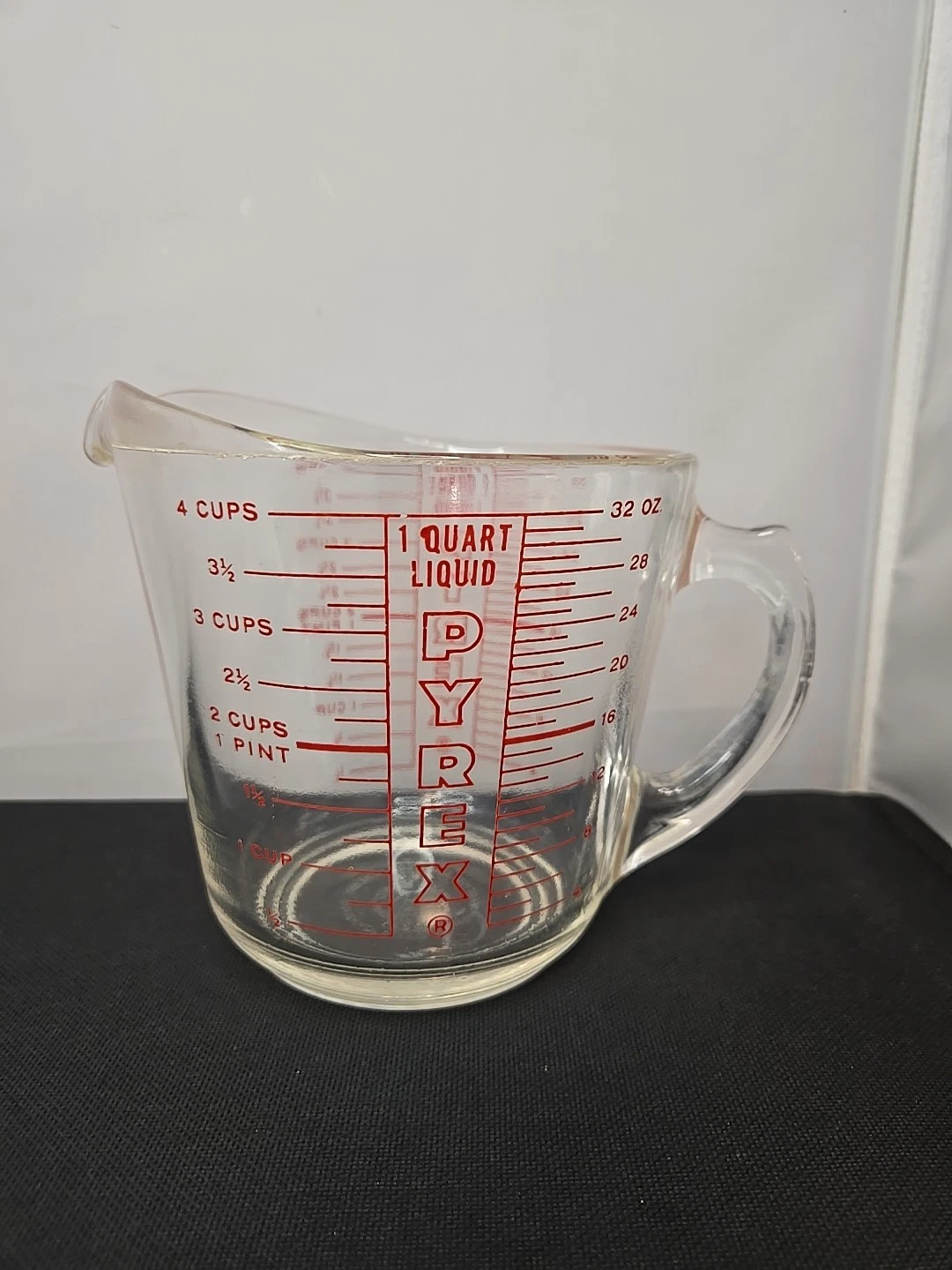 Vintage Pyrex 4 Cup Measuring Cup D Handle # 532 Household Decor Cooking Mixing