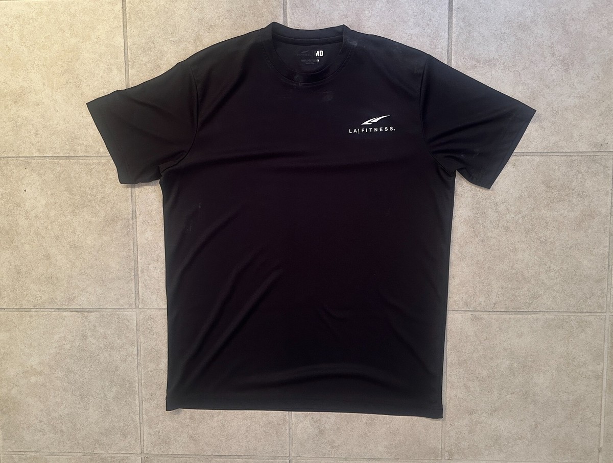 la fitness employee dress code BRAND NEW LA FITNESS Employee Staff T-Shirt Blue Gray Men's Size Medium Uniform