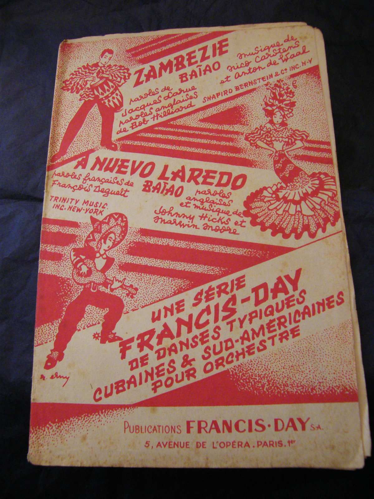 Zambezie Partition By Waal A Nuevo Laredo Moore 1954 Music Sheet