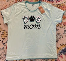 Lazy One Dog Mom PJ Tee - Size XXL - Teal 