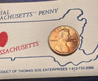 1983 Lincoln Cent Countermarked Massachusetts Penny Thomas Sos — photo 2