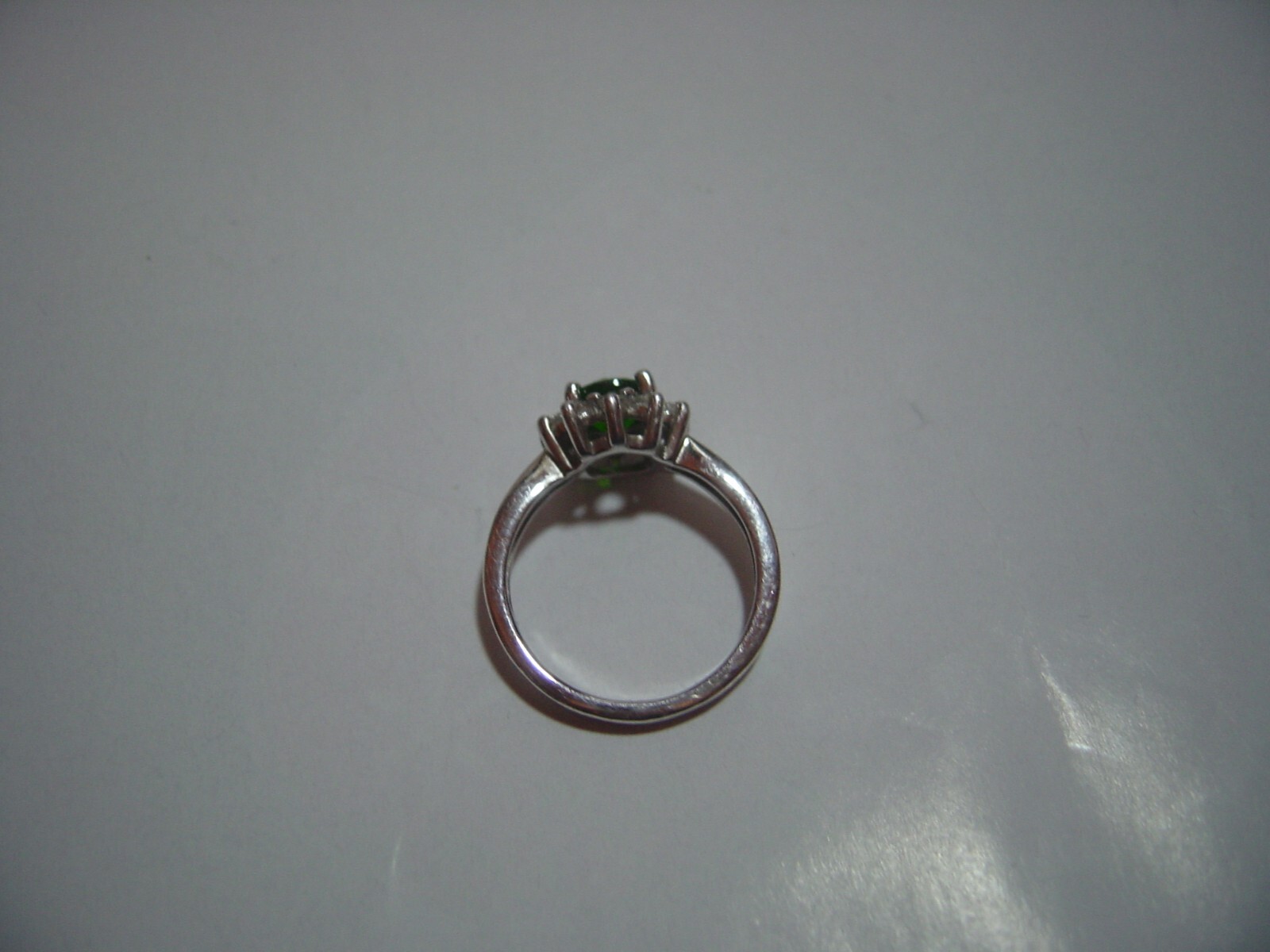 lovley solid Silver Ring-superb genuine chrome di… - image 4