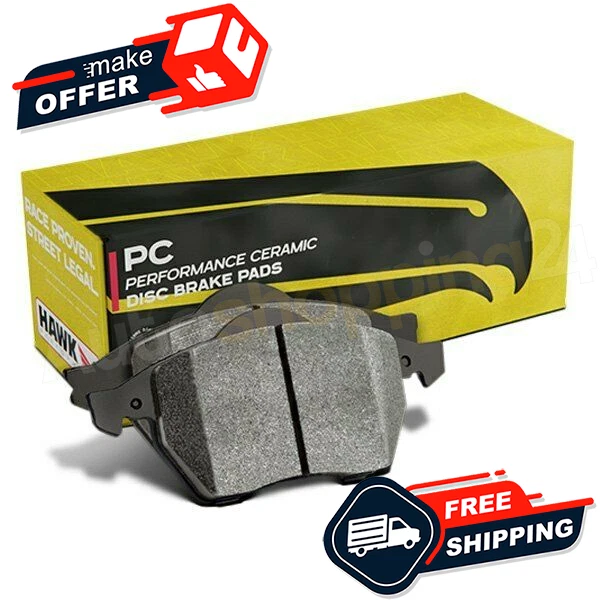 Pastilhas de freio dianteiras Hawk HB103Z.590 Performance cerâmica para 69-72 Pontiac LeMans - Imagem 2 de 4