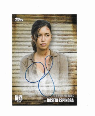 Walking Dead season 6 autograph Christian Serratos as Rosita Espinosa