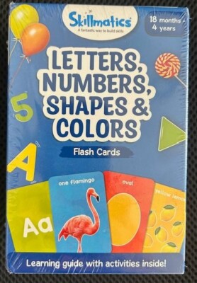 Skillmatics Thick Flash Cards for Toddlers - Letters Numbers Shapes & Colors ...