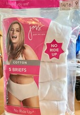 Just My Size Hanes 9 JMS Cotton Briefs 5pk Underwear Panties Panty Women NEW