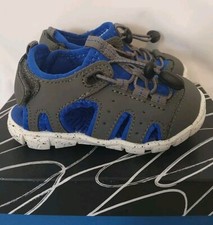 Max Jake Lil Wade Toddler Sandals Size 6M Gray Blue Waterproof Adjustable