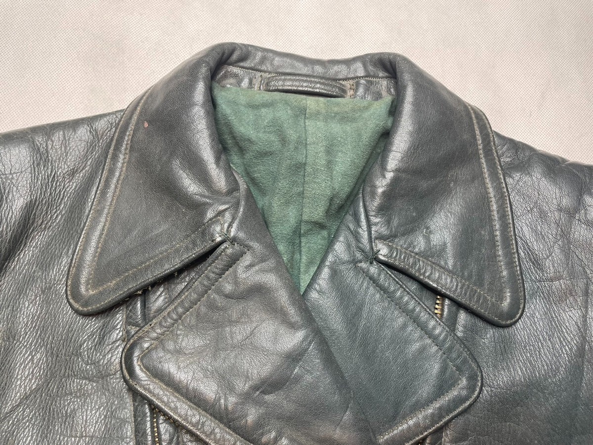 【Euro vintage】50s RUHRジップ Leather-jacket Other Designers German - Vintage RUHR Made In Germany Zipper Ups