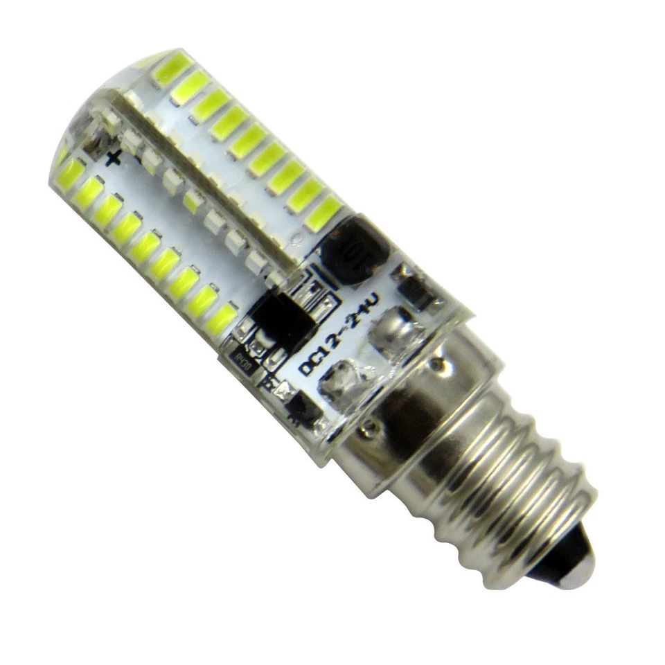 E12 Candelabra Base C7 LED bulb 72-3014 SMD LED Light 3W DC12~24V Silicone Lamp - Image 3 of 4