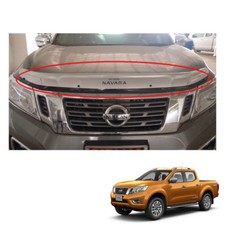 Bug Guard Shield Hood Small Silver For Nissan Np300 Navara Frontier 2015 16 17