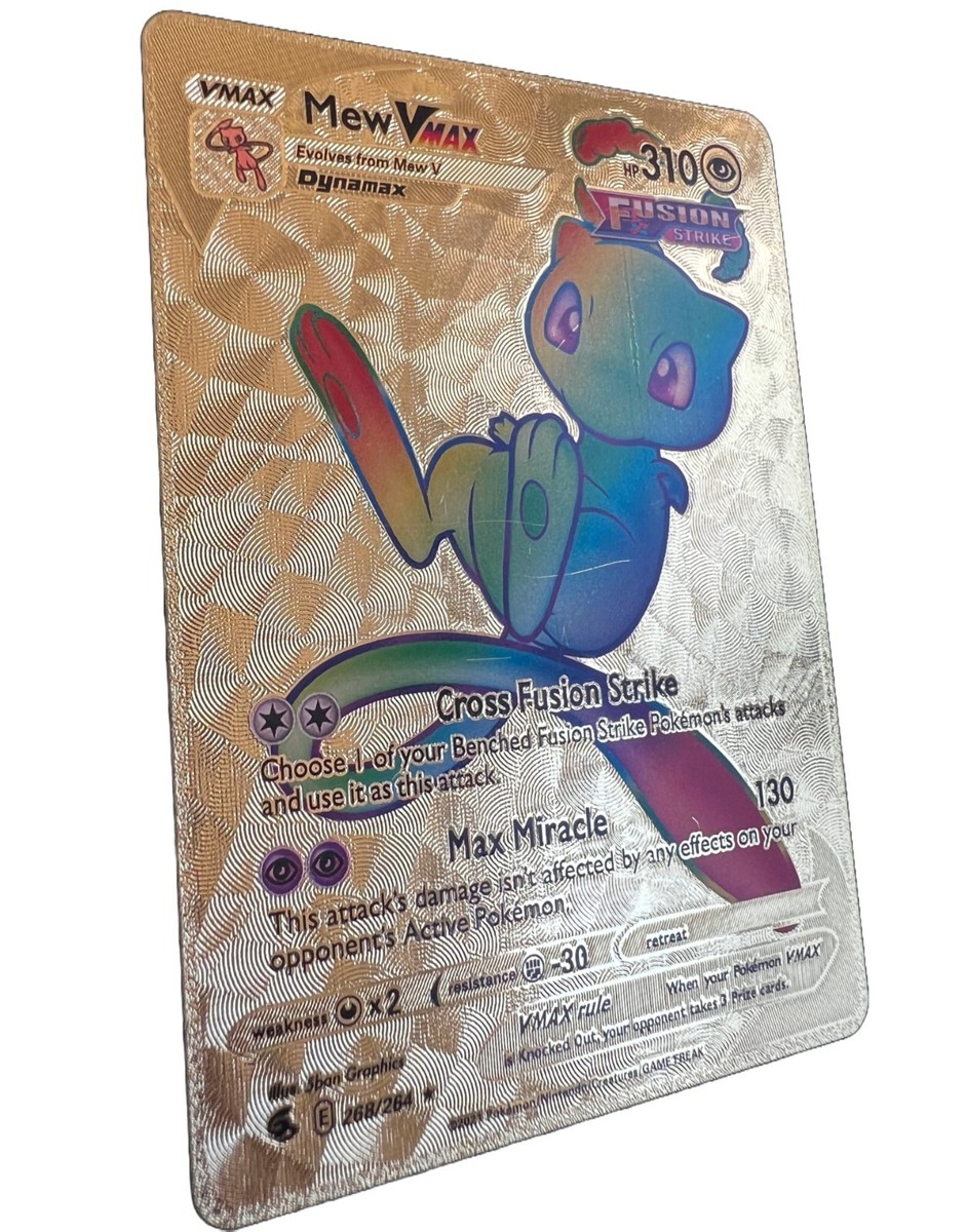 Pokémon TCG Mew VMAX Cross Fusion Strike HP 310 E 268/264 Holo