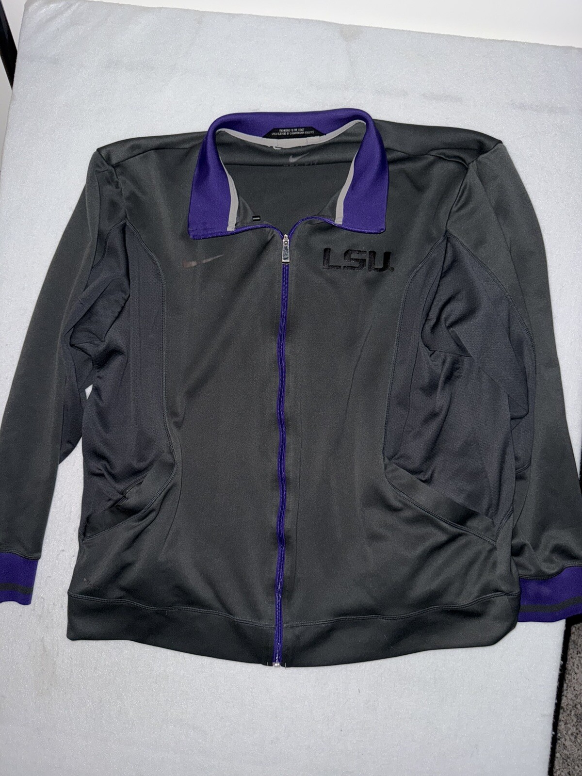 SACAI X NIKE Giacca Calcio Nike Uomo Team Issued LSU Tigers Taglia 2XL RARA