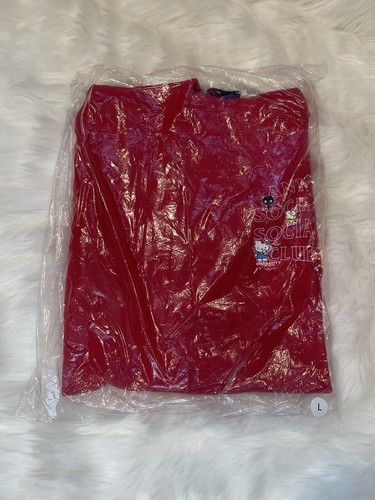 RARE Hello Kitty And Friends X ASSC Anti Social Social Club Red Hoodie Size L - Picture 3 of 7