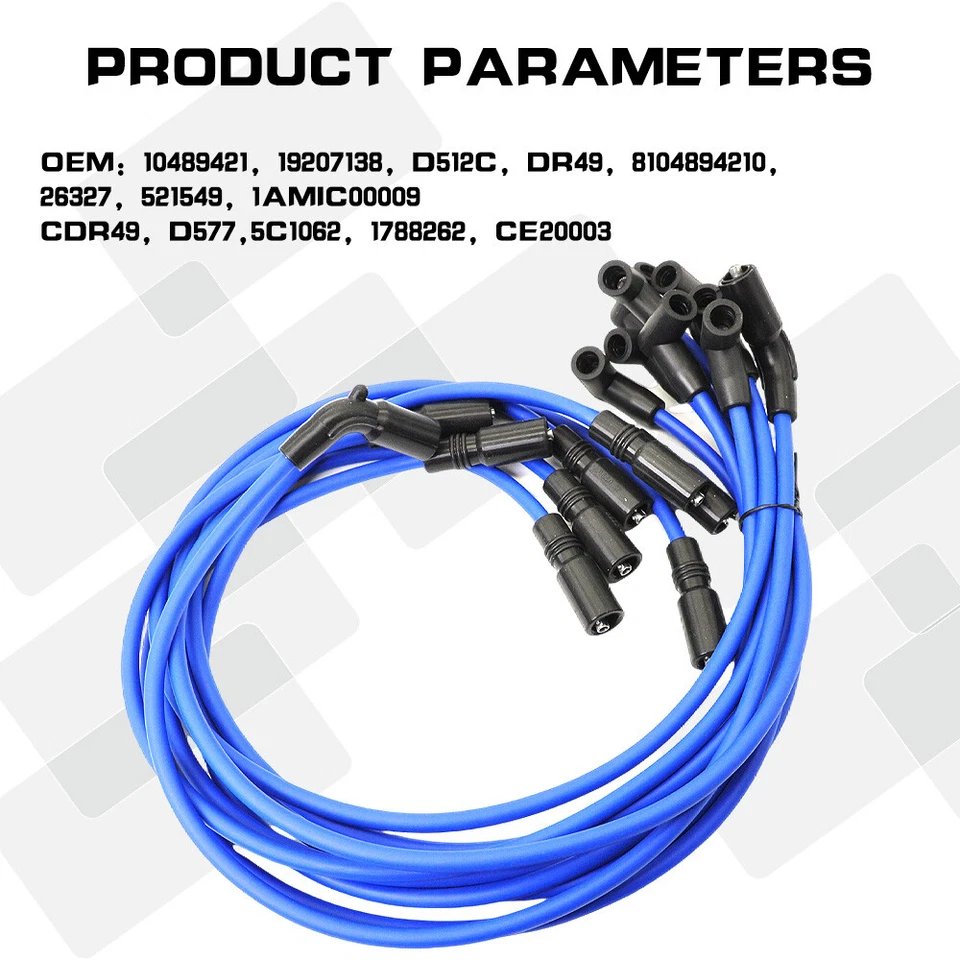 Bobina de encendido y bujía de iridio y traje de cable para Chevy GMC Savana D577 DR49 Foto 2 de 4