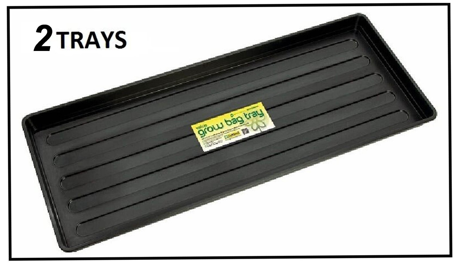 Grow Bag Tray Plastic Black Plant Watering Trays Growbag For Plant Pots