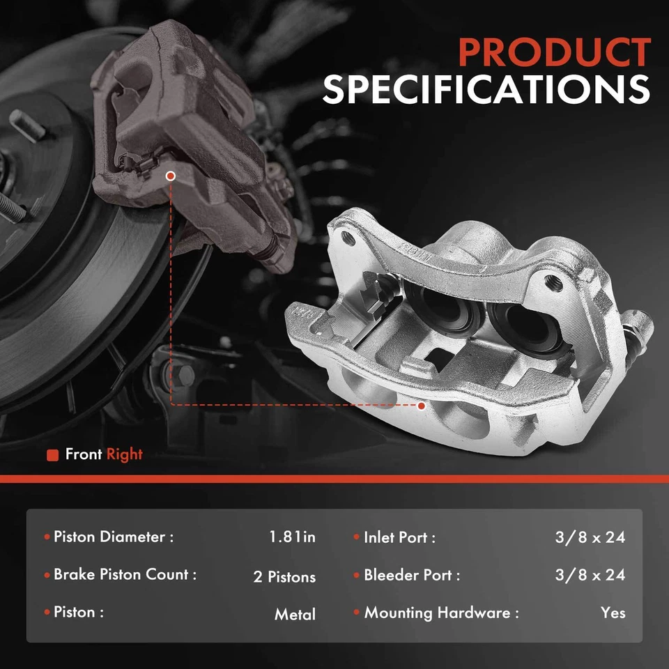 Pinza de freno de disco delantera derecha para Ford Explorer 2002-2005 Ranger Mazda B3000 Foto 2 de 4