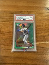 Kevin Parada 2022 1st Bowman Chrome Draft Green Refractor /99 PSA 9 MINT Rookie