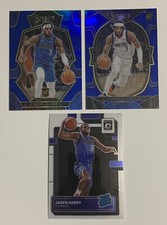 Jaden Hardy 2022-23 Select Blue Prizms #174 & #80/Optic Rated Rookie RC #222