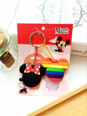 2pcs/set Cute Designs For Key Covers | Cute Keychain | Kawaii