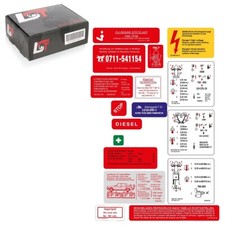 Sicherheitshinweis Fahrzeugaufkleber Restauration Sticker f&uuml;r Mercedes-Benz W123