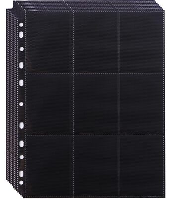 9 sleeve card protector 9-Pocket Trading Card Sleeve Pages | Pokemon main image 1