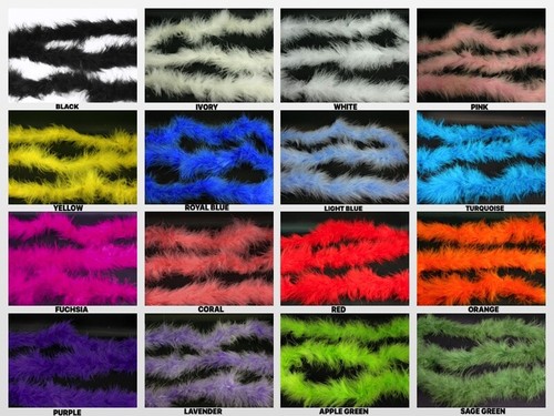 MINI Marabou FEATHERS BOA Craft Decoration 14 grams - 2 YARDS Long CHOOSE COLOR