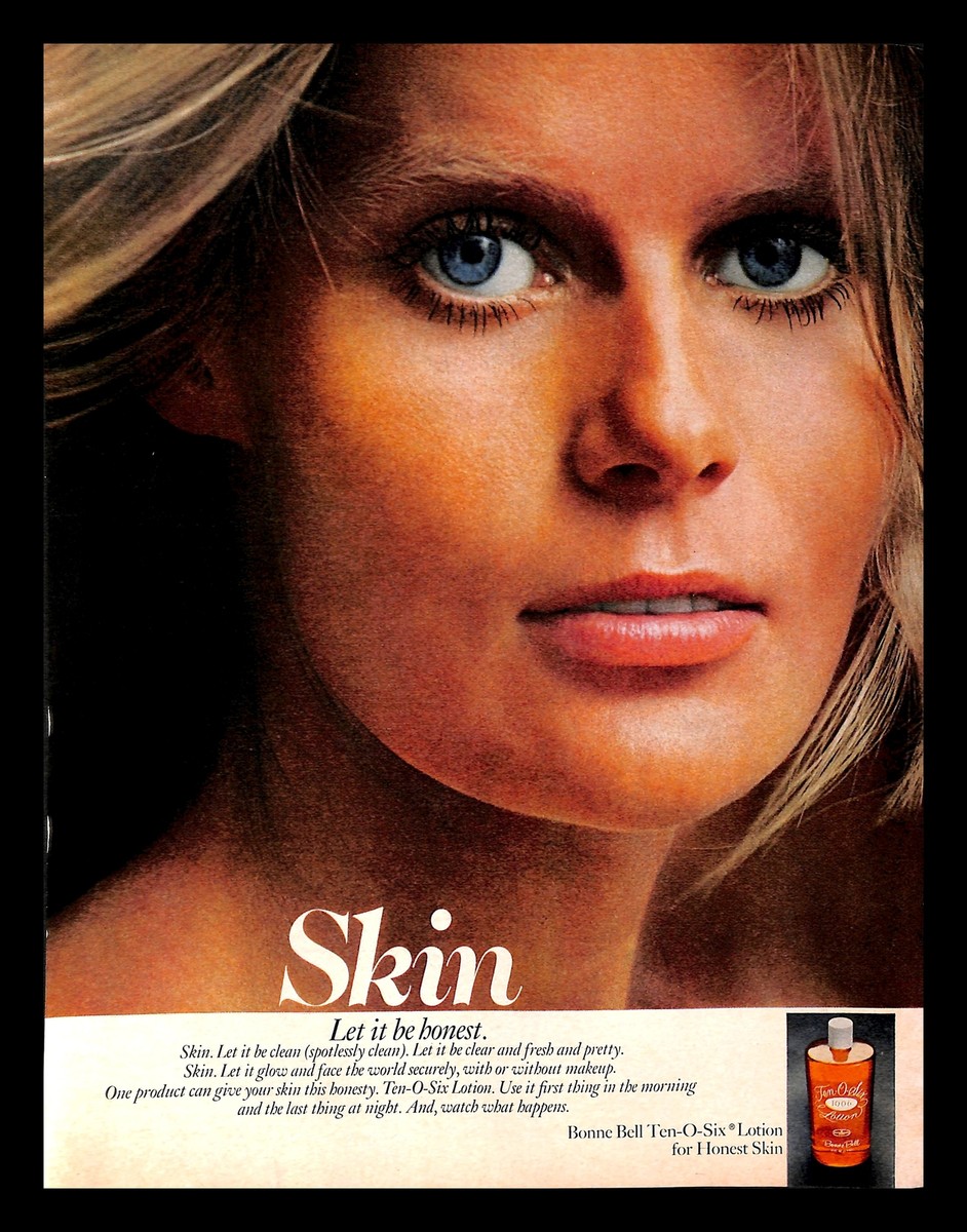 1971 Bonne Bell Ten O Six Lotion Vintage PRINT AD Skin Care
