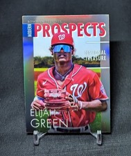 Elijah Green Modern Prospects Rookie Card Chrome Refractor 2023 Bowman Nationals
