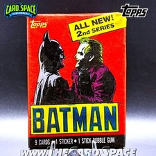 1989 Topps Batman 2nd Series Wax Pack Batman Joker 3 PACK 1989 Topps Batman 2nd Series Wax Pack Batman Joker 3 PACK