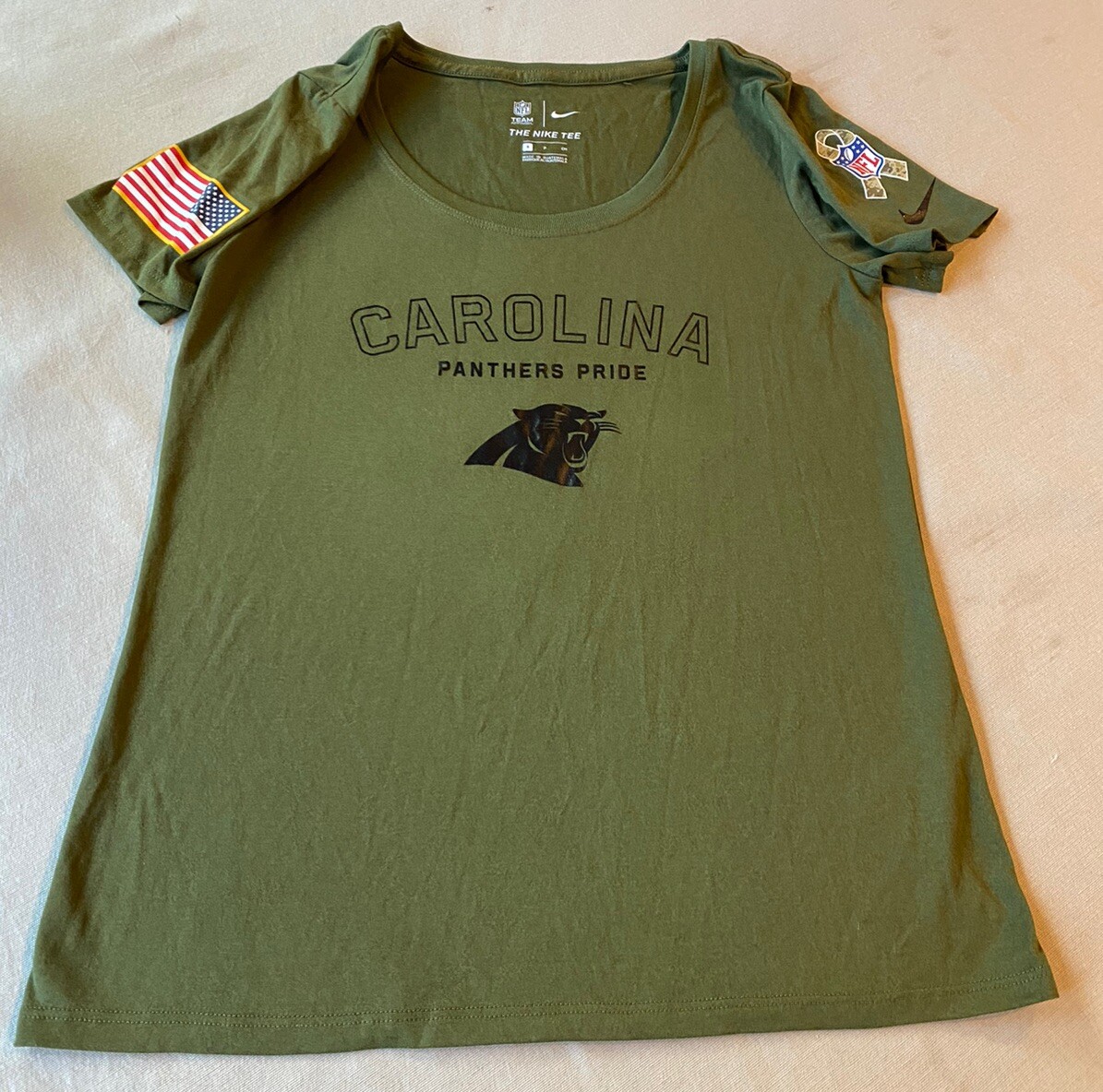 Carolina Panthers T Shirt S Salute to Service NFL Military