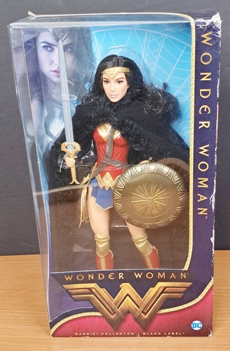 Barbie Black Label Wonder Woman Movie Doll - Mattel 2016 DWD82 Box Wear