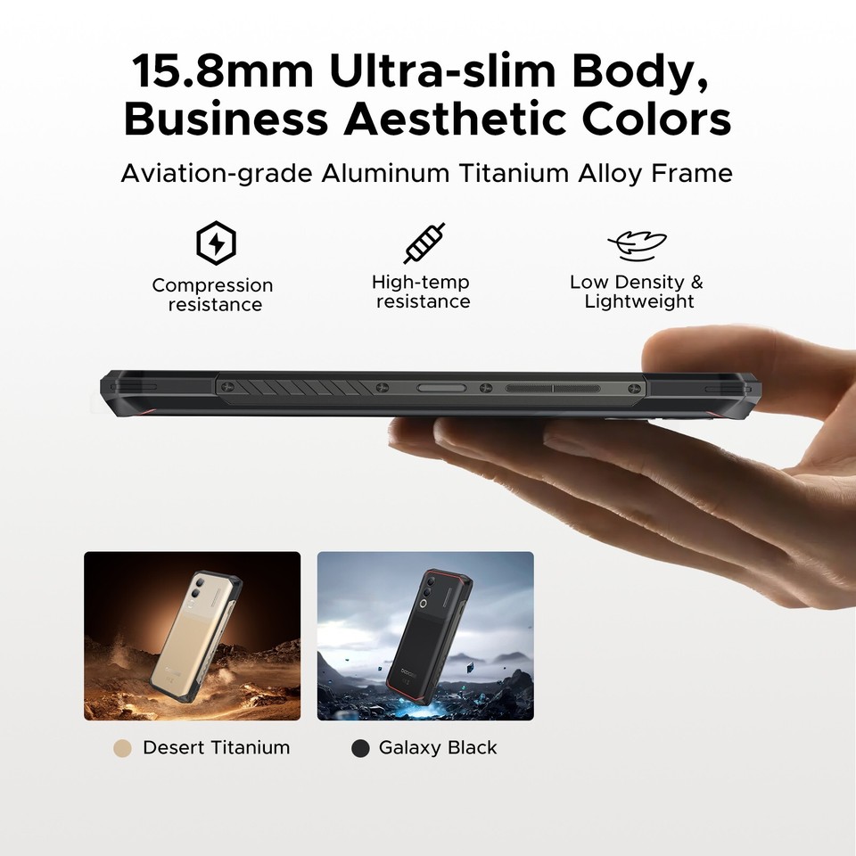 DOOGEE Blade 20 Turbo Outdoor Smartphone – 5G, 10300 MAh, IP68, Android 15